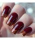 NA101 - Burgundy French-Style Glitter Nails
